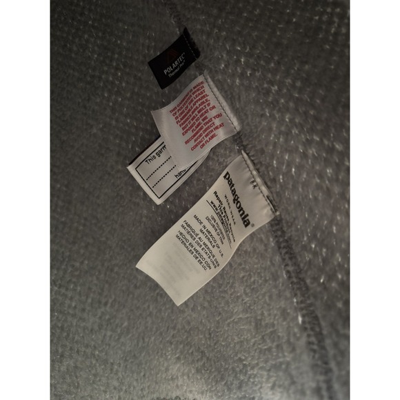 Patagonia Fleece Jacket Kids Re-Tool Snap-T Gray Sz L 12 Cozy Lounge Comfy - Picture 5 of 5